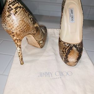 Genuine Jimmy Choo snake skin heels